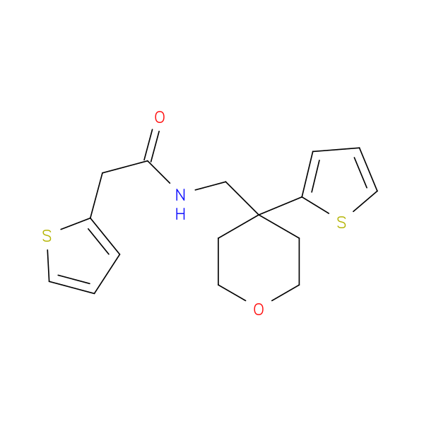 2-(thiophen-2-yl)-N-{[4-(thiophen-2-yl)oxan-4-yl]methyl}acetamide