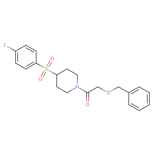 2-(benzylsulfanyl)-1-[4-(4-fluorobenzenesulfonyl)piperidin-1-yl]ethan-1-one