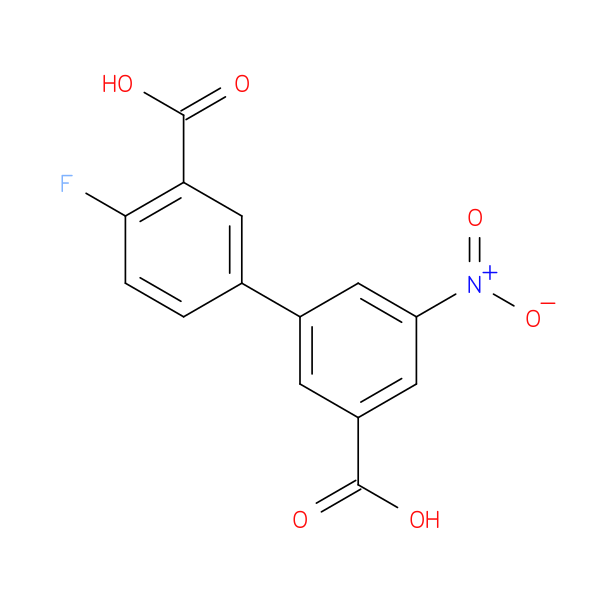 4-Fluoro-5'-nitrobiphenyl-3,3'-dicarboxylic acid