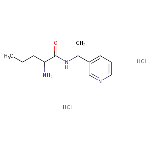 2-amino-N-[1-(pyridin-3-yl)ethyl]pentanamide dihydrochloride
