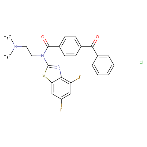 4-benzoyl-N-(4,6-difluoro-1,3-benzothiazol-2-yl)-N-[2-(dimethylamino)ethyl]benzamide hydrochloride
