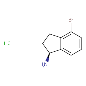 1H-Inden-1-amine, 4-bromo-2,3-dihydro-, hydrochloride (1:1), (1S)-