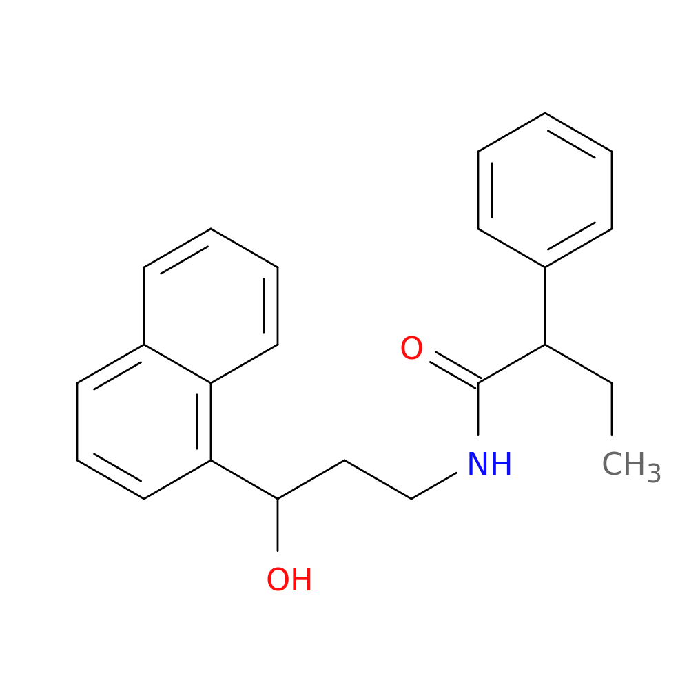 N-[3-hydroxy-3-(naphthalen-1-yl)propyl]-2-phenylbutanamide