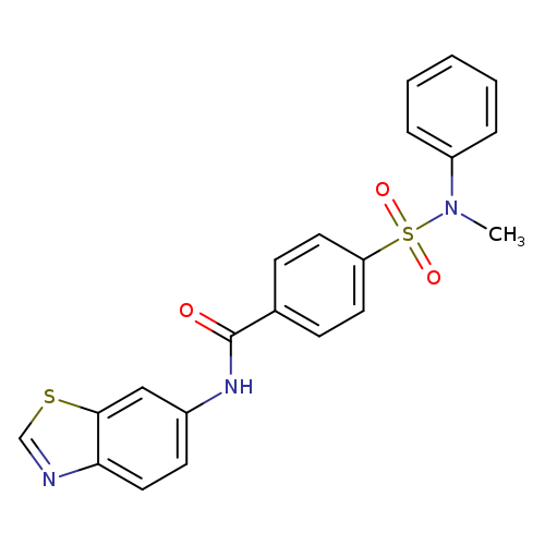 N-(1,3-benzothiazol-6-yl)-4-[methyl(phenyl)sulfamoyl]benzamide