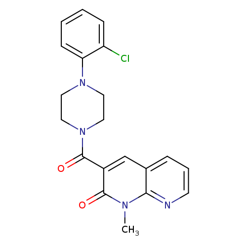 3-[4-(2-chlorophenyl)piperazine-1-carbonyl]-1-methyl-1,2-dihydro-1,8-naphthyridin-2-one