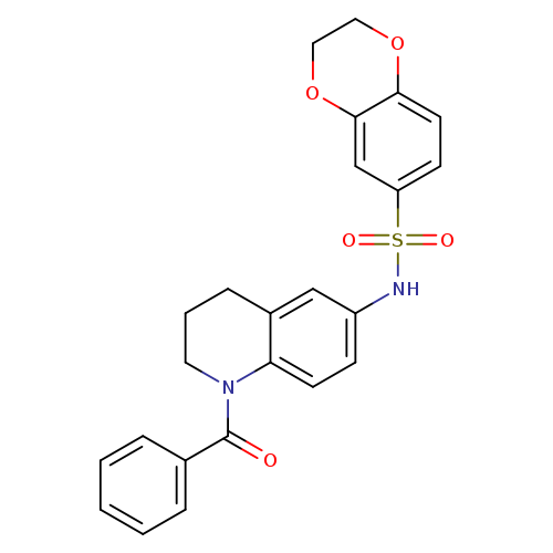 N-(1-benzoyl-1,2,3,4-tetrahydroquinolin-6-yl)-2,3-dihydro-1,4-benzodioxine-6-sulfonamide