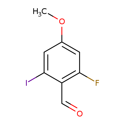 2-fluoro-6-iodo-4-methoxybenzaldehyde
