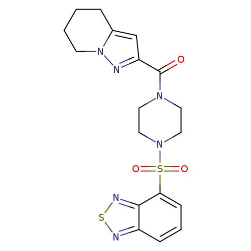 4-[(4-{4H,5H,6H,7H-pyrazolo[1,5-a]pyridine-2-carbonyl}piperazin-1-yl)sulfonyl]-2,1,3-benzothiadiazole