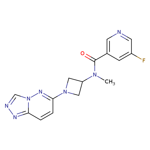5-fluoro-N-methyl-N-(1-{[1,2,4]triazolo[4,3-b]pyridazin-6-yl}azetidin-3-yl)pyridine-3-carboxamide