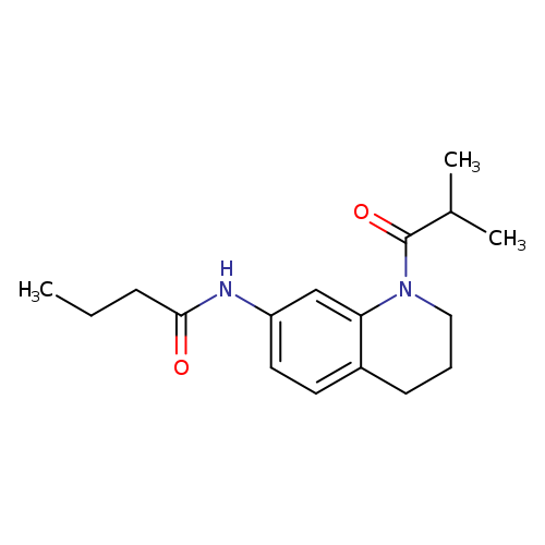 N-[1-(2-methylpropanoyl)-1,2,3,4-tetrahydroquinolin-7-yl]butanamide