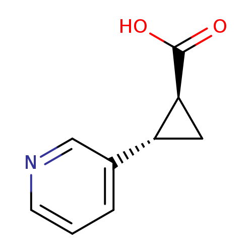 Cyclopropanecarboxylic acid, 2-(3-pyridinyl)-, (1S,2S)-