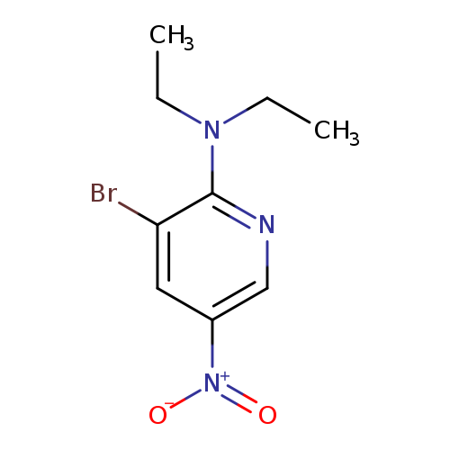 3-Bromo-2-(N,N-diethylamino)-5-nitropyridine