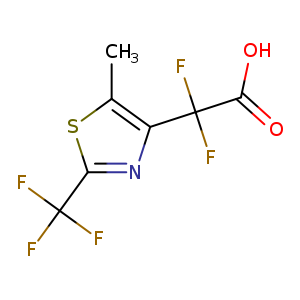 2,2-difluoro-2-[5-methyl-2-(trifluoromethyl)-1,3-thiazol-4-yl]acetic acid