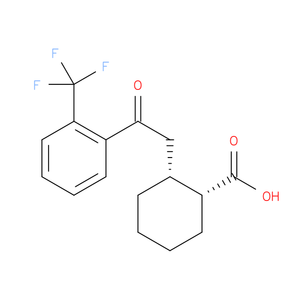cis-2-[2-Oxo-2-(2-trifluoromethylphenyl)ethyl]cyclohexane-1-carboxylic acid