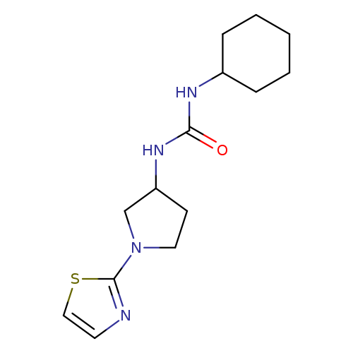 1-cyclohexyl-3-[1-(1,3-thiazol-2-yl)pyrrolidin-3-yl]urea