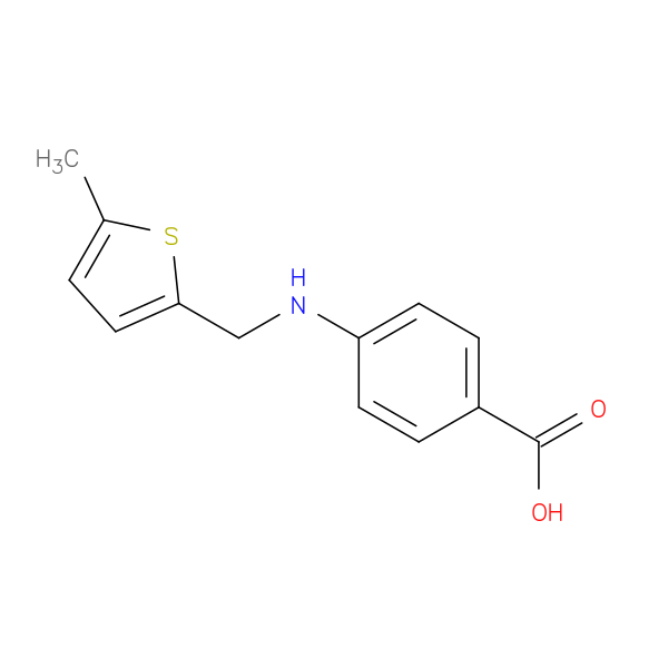 4-([(5-Methyl-2-thienyl)methyl]amino)benzoic acid