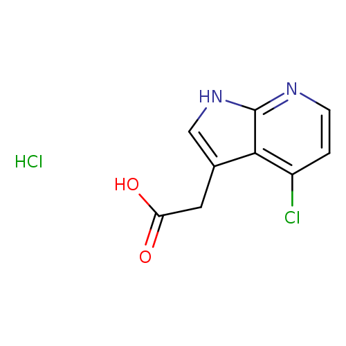 2-{4-chloro-1H-pyrrolo[2,3-b]pyridin-3-yl}acetic acid hydrochloride