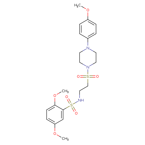 2,5-dimethoxy-N-(2-{[4-(4-methoxyphenyl)piperazin-1-yl]sulfonyl}ethyl)benzene-1-sulfonamide