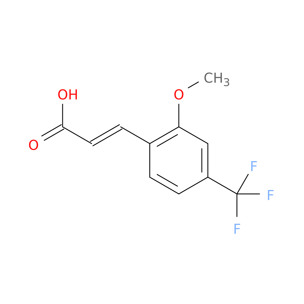 (2E)-3-[2-methoxy-4-(trifluoromethyl)phenyl]prop-2-enoic acid