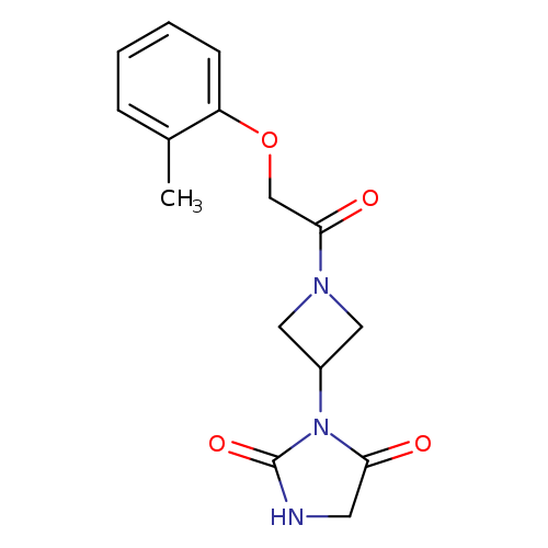 3-{1-[2-(2-methylphenoxy)acetyl]azetidin-3-yl}imidazolidine-2,4-dione
