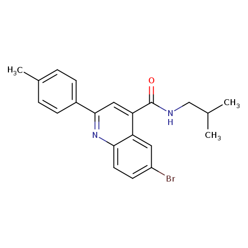 6-bromo-N-isobutyl-2-(4-methylphenyl)-4-quinolinecarboxamide