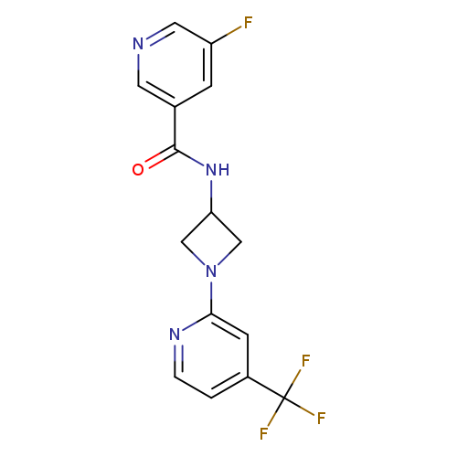 5-fluoro-N-{1-[4-(trifluoromethyl)pyridin-2-yl]azetidin-3-yl}pyridine-3-carboxamide