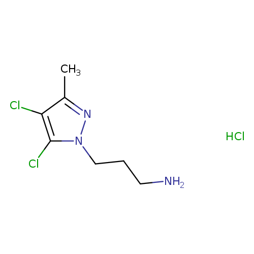 3-(4,5-dichloro-3-methyl-1H-pyrazol-1-yl)propan-1-amine hydrochloride