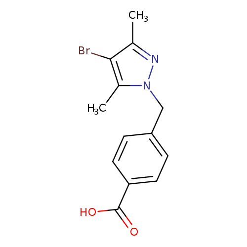 4-[(4-bromo-3,5-dimethyl-1H-pyrazol-1-yl)methyl]benzoic acid
