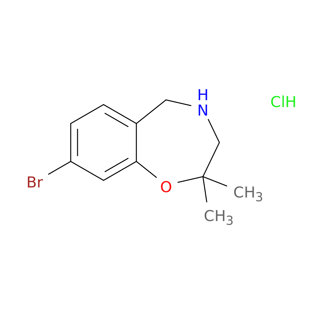 8-bromo-2,2-dimethyl-2,3,4,5-tetrahydro-1,4-benzoxazepine hydrochloride