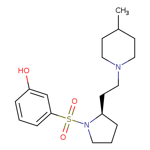 Phenol, 3-[[(2R)-2-[2-(4-methyl-1-piperidinyl)ethyl]-1-pyrrolidinyl]sulfonyl]-