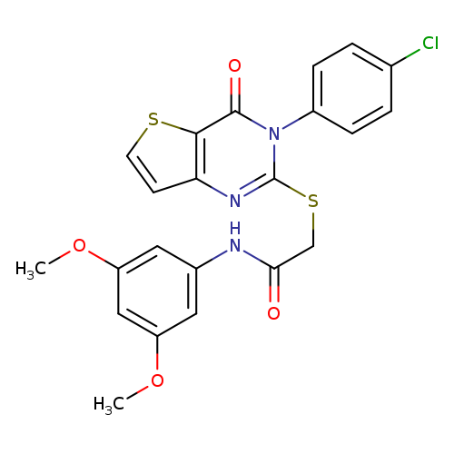 2-{[3-(4-chlorophenyl)-4-oxo-3H,4H-thieno[3,2-d]pyrimidin-2-yl]sulfanyl}-N-(3,5-dimethoxyphenyl)acetamide