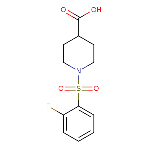1-(2-fluorobenzenesulfonyl)piperidine-4-carboxylic acid