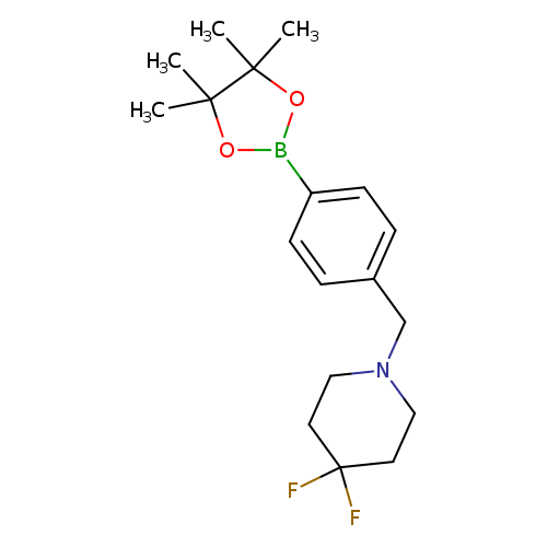 4,4-Difluoro-1-{[4-(tetramethyl-1,3,2-dioxaborolan-2-yl)phenyl]methyl}piperidine