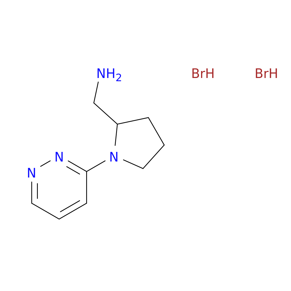 [1-(pyridazin-3-yl)pyrrolidin-2-yl]methanamine dihydrobromide