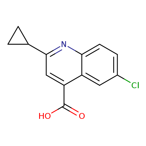 6-Chloro-2-cyclopropylquinoline-4-carboxylic acid