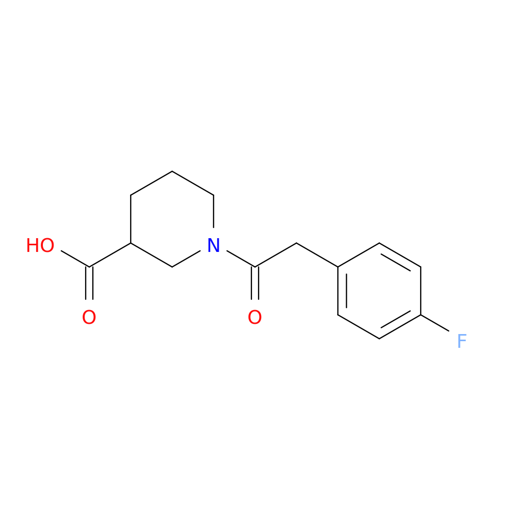 1-[2-(4-fluorophenyl)acetyl]piperidine-3-carboxylic acid