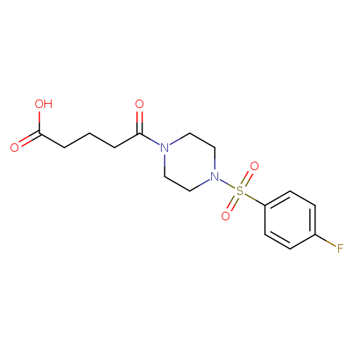 5-(4-[(4-Fluorophenyl)sulfonyl]piperazin-1-yl)-5-oxopentanoic acid