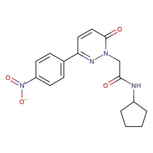 N-cyclopentyl-2-[3-(4-nitrophenyl)-6-oxo-1,6-dihydropyridazin-1-yl]acetamide