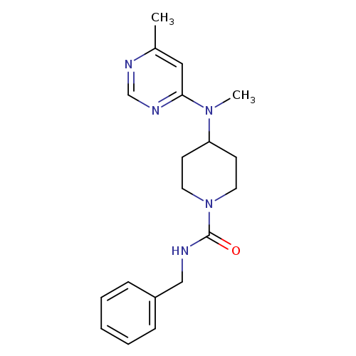 N-benzyl-4-[methyl(6-methylpyrimidin-4-yl)amino]piperidine-1-carboxamide