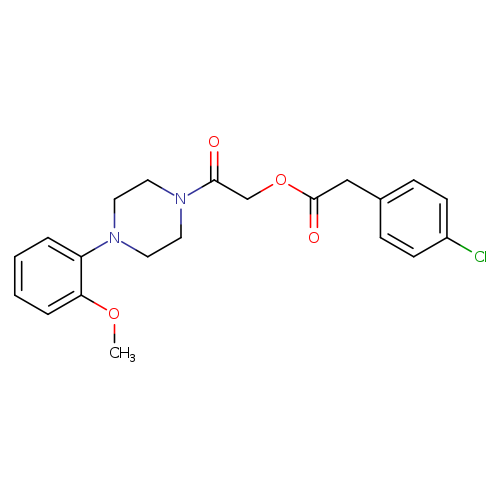 2-[4-(2-methoxyphenyl)piperazin-1-yl]-2-oxoethyl 2-(4-chlorophenyl)acetate