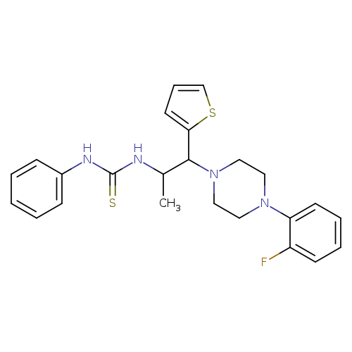 3-{1-[4-(2-fluorophenyl)piperazin-1-yl]-1-(thiophen-2-yl)propan-2-yl}-1-phenylthiourea