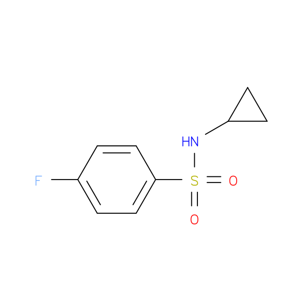 N-Cyclopropyl 4-fluorobenzenesulfonamide