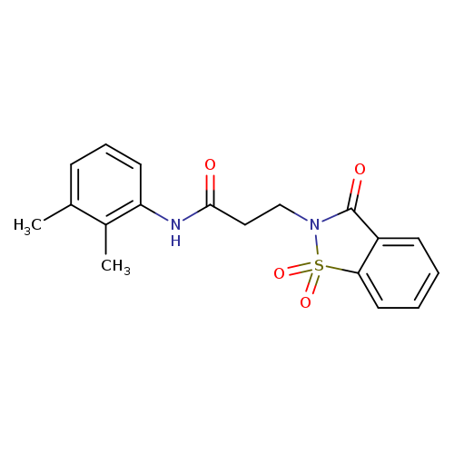 N-(2,3-dimethylphenyl)-3-(1,1,3-trioxo-2,3-dihydro-1lambda6,2-benzothiazol-2-yl)propanamide