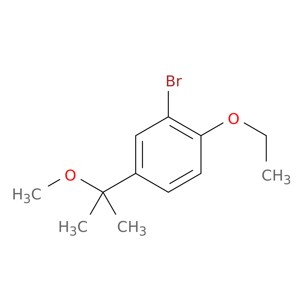 2-bromo-1-ethoxy-4-(1-methoxy-1-methyl-ethyl)benzene