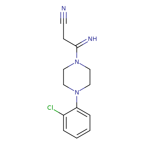 3-[4-(2-chlorophenyl)piperazin-1-yl]-3-iminopropanenitrile