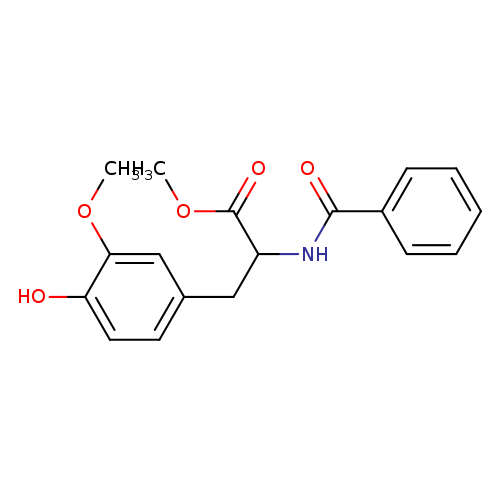 Methyl n-benzoyl-3-methoxytyrosinate