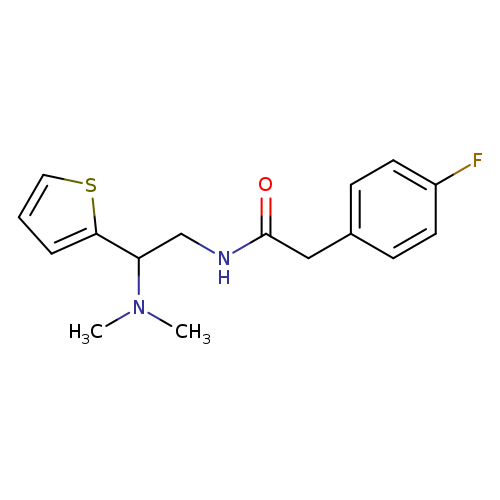 N-[2-(dimethylamino)-2-(thiophen-2-yl)ethyl]-2-(4-fluorophenyl)acetamide