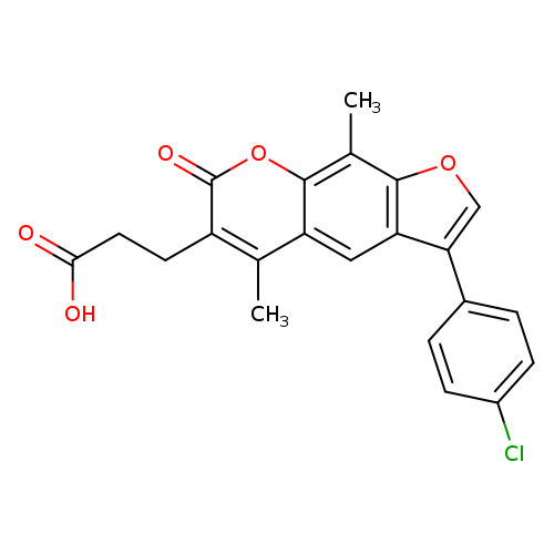 3-[3-(4-Chlorophenyl)-5,9-dimethyl-7-oxo-7h-furo[3,2-g]chromen-6-yl]propanoic acid