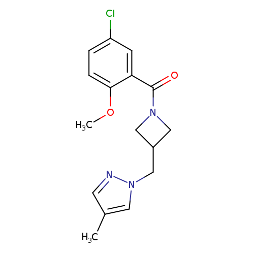 1-{[1-(5-chloro-2-methoxybenzoyl)azetidin-3-yl]methyl}-4-methyl-1H-pyrazole