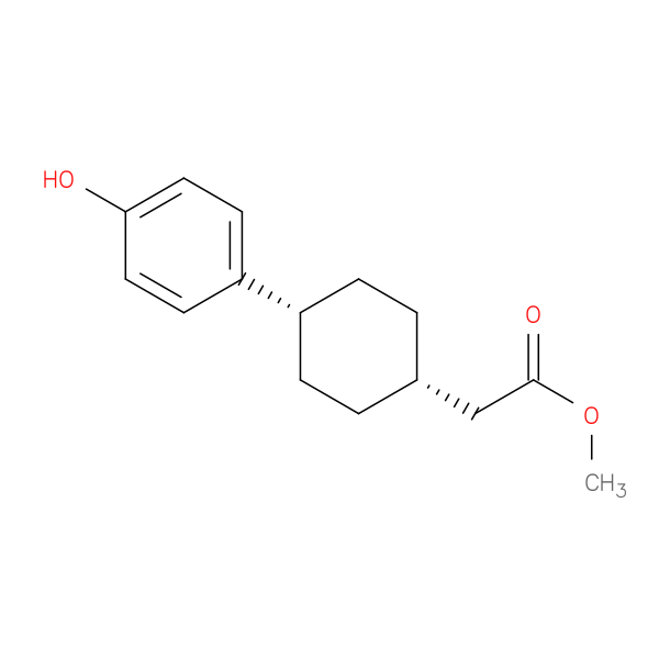 Methyl 2-((1S,4S)-4-(4-hydroxyphenyl)cyclohexyl)acetate